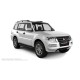Пороги алюминиевые чёрные для Mitsubishi Pajero 2006-2024
