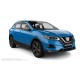 Пороги алюминиевые чёрные для Nissan Qashqai 2014-2015