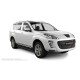Пороги алюминиевые чёрные для Peugeot 4007 2007-2013