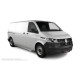 Пороги с площадкой нержавеющий лист с проступью для Volkswagen Transporter T6.1 2015-2024