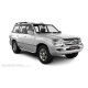 Пороги алюминиевые с нержавеющей площадкой для Toyota Land Cruiser 100 1998-2007
