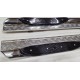 Пороги с площадкой алюминиевый лист с накладками для Mitsubishi Pajero Sport 1998-2007