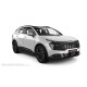 Пороги алюминиевые чёрные для Kia Sportage 2021-2024