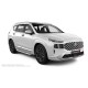 Пороги алюминиевые ОЕМ BMW-стиль для Hyundai Santa Fe 2021-2024