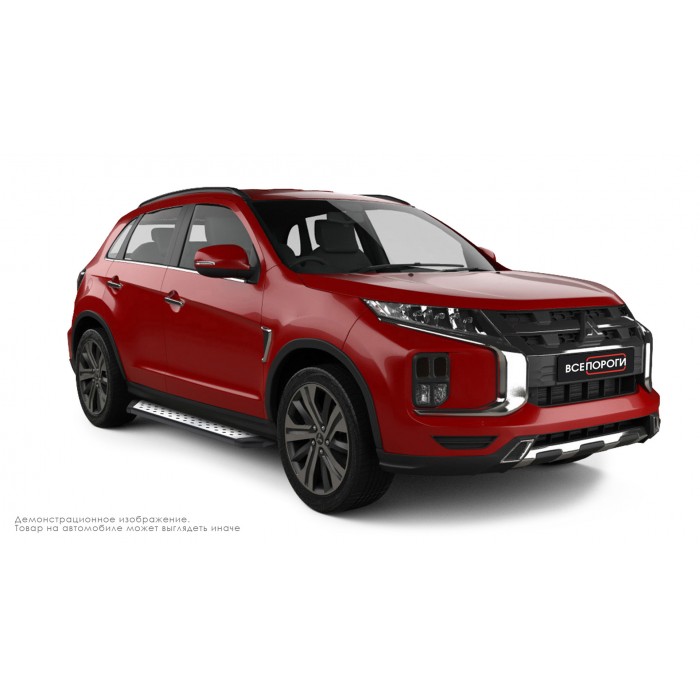 Пороги алюминиевые ОЕМ BMW-стиль для Mitsubishi ASX 2010-2013