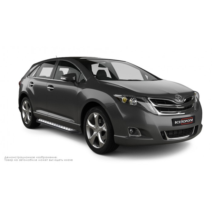 Пороги алюминиевые ОЕМ BMW-стиль для Toyota Venza 2012-2017