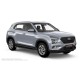 Пороги алюминиевые в полоску для Hyundai Creta 2021-2024