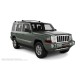 Пороги алюминиевые в полоску для Jeep Commander 2005-2010