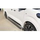 Пороги с площадкой алюминиевый лист для Citroen SpaceTourer 2018-2024