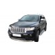 Пороги с площадкой чёрный алюминиевый лист для Jeep Grand Cherokee 2010-2013