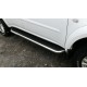 Пороги с площадкой чёрный алюминиевый лист для Mitsubishi Pajero Sport 2008-2016