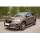 Пороги с площадкой чёрный алюминиевый лист для Volvo XC60 2014-2017