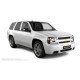 Пороги алюминиевые в полоску для Chevrolet TrailBlazer 2001-2011