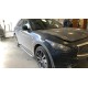 Пороги с площадкой чёрный алюминиевый лист для Infiniti FX35/QX70 2008-2018