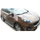 Пороги с площадкой алюминиевый лист для Kia Sportage 2016-2018