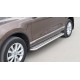 Пороги с площадкой алюминиевый лист для Porsche Cayenne 2010-2018