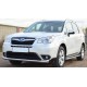 Пороги с площадкой алюминиевый лист для Subaru Forester 2013-2016