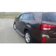 Пороги с площадкой алюминиевый лист для Kia Sorento 2012-2020