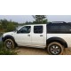 Пороги с площадкой алюминиевый лист для Nissan NP300 2008-2014