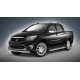 Пороги с площадкой алюминиевый лист для SsangYong Actyon Sports 2012-2015