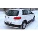 Пороги с площадкой алюминиевый лист для Volkswagen Tiguan 2007-2011