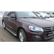 Пороги с площадкой алюминиевый лист для Zotye T600 2013-2021