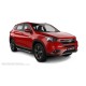 Пороги с площадкой чёрный алюминиевый лист для Chery Tiggo 7 2020-2024
