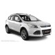 Пороги алюминиевые чёрные для Ford Kuga 2008-2013