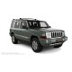 Пороги алюминиевые чёрные для Jeep Commander 2005-2010