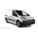 Пороги с площадкой чёрный алюминиевый лист для Peugeot Expert 2013-2016
