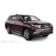 Пороги с площадкой нержавеющий лист с проступью для Toyota Highlander 2010-2014