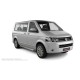 Пороги с площадкой нержавеющий лист с проступью для Volkswagen Transporter 2003-2015