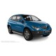 Пороги алюминиевые с нержавеющей площадкой для SsangYong Actyon 2006-2009