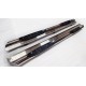 Пороги с площадкой нержавеющий лист с накладками для Mitsubishi Pajero Sport 1998-2007