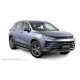Пороги с площадкой чёрный алюминиевый лист для Exeed LX 2022-2024