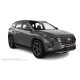 Пороги алюминиевые в полоску для Hyundai Tucson 2021-2024