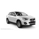 Пороги алюминиевые в полоску для Mitsubishi ASX 2013-2016