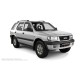 Пороги алюминиевые в полоску для Opel Frontera B 1998-2003
