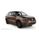 Пороги алюминиевые в полоску для Renault Koleos 2008-2016