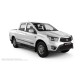 Пороги алюминиевые в полоску для SsangYong Korando Sports 2011-2017