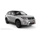 Пороги алюминиевые в полоску для Suzuki Vitara 2018-2024