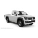 Пороги алюминиевые в полоску для Volkswagen Amarok 2010-2016