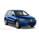 Пороги алюминиевые в полоску для Volkswagen Tiguan 2007-2011