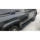 Пороги алюминиевые чёрные для Chevrolet TrailBlazer 2001-2011