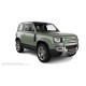 Пороги алюминиевые в полоску для Land Rover Defender 2019-2024