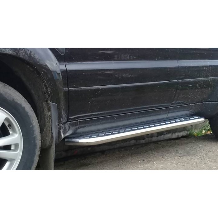 Пороги с площадкой алюминиевый лист для Ford Escape 2007-2012