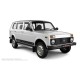 Пороги с площадкой нержавеющий лист с проступью для ВАЗ 4x4 Urban 5 дверей 2015-2021