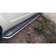 Пороги с площадкой нержавеющий лист с проступью для SsangYong Kyron 2007-2015
