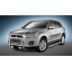 Пороги с площадкой алюминиевый лист для Mitsubishi ASX 2013-2016