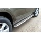 Пороги с площадкой алюминиевый лист для Ford Maverick 2004-2007